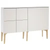 Lundia Fuuga sideboard, large and small doors, cashmere - oak