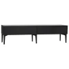 Lundia Fuuga TV table with drawers, black