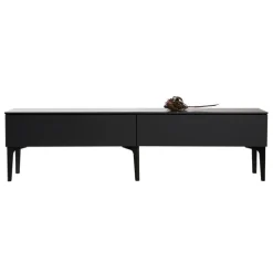 Lundia Fuuga TV table with drawers, black