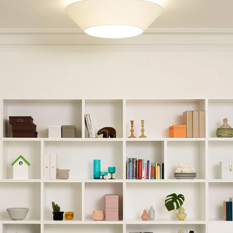 Lundia Halo ceiling light, large, white