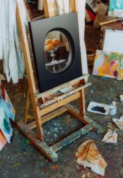 Lundia Knot wall mirror, black