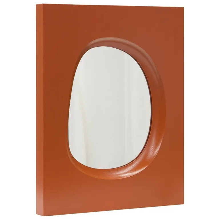 Lundia Knot wall mirror, terracotta