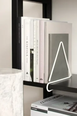 Lundia Wire bookend, triangle, white