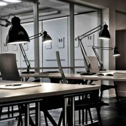 Luxo L-1 desk lamp, black