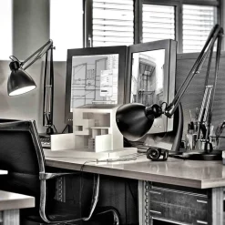 Luxo L-1 desk lamp, black