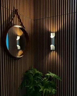 LYFA Pan wall lamp, 95 mm, aluminium