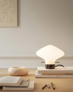 LYFA Repose table lamp 175, opal - black