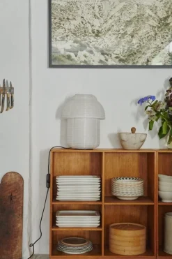 Made By Hand Papier Double table lamp, 30 cm, white