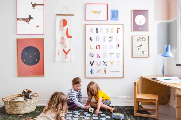 MADO Alphabet Spaghetti poster, 50 x 70 cm, multicolour