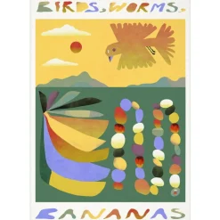 MADO Birds, Worms, Bananas poster