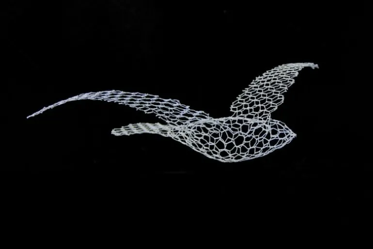 Magis Bird sculpture, small, grey