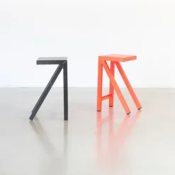 Magis Bureaurama bar stool, 74 cm, black - white splatter