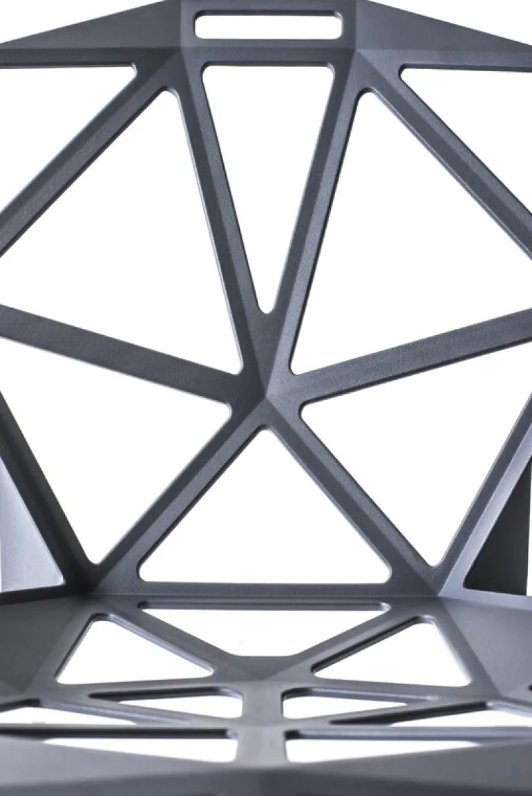 Magis Chair_One, anthracite - polished aluminium legs