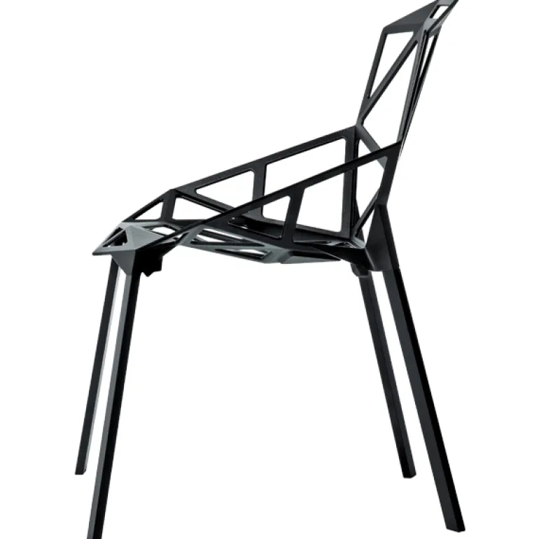 Magis Chair_One, black - painted aluminium legs