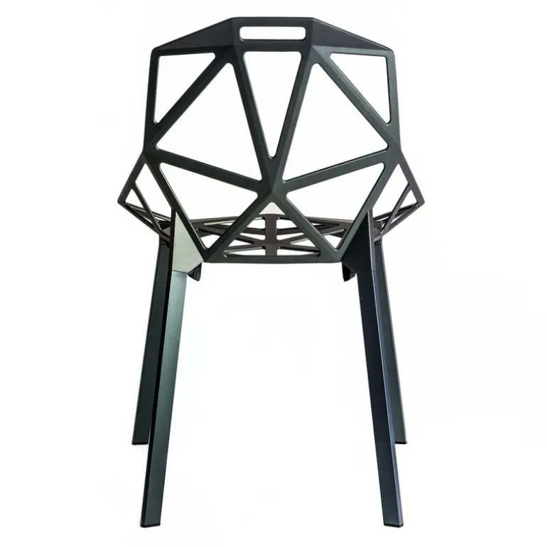 Magis Chair_One, grey/green painted aluminium