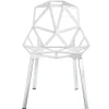Magis Chair_One, white - polished aluminium legs