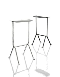 Magis Officina bar stool, high, galvanized, black