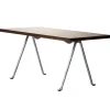 Magis Officina coffee table, galvanized, american walnut