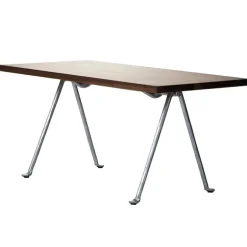 Magis Officina coffee table, galvanized, american walnut