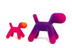 Magis Puppy, L, fuchsia - orange velvet