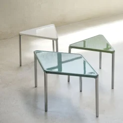 Magis Tambour low table, 73 cm, white - light blue