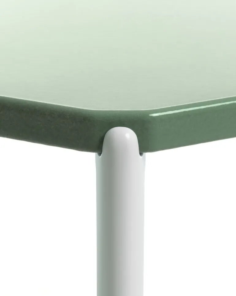 Magis Tambour low table, 73 cm, white - green