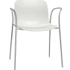 Magis Troy chair with arms, white - chrome