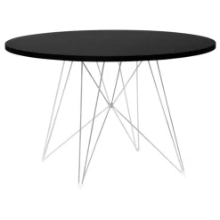Magis XZ3 table, 120 cm, chrome - black