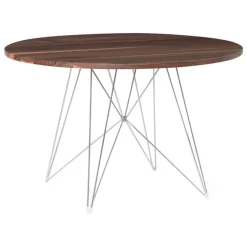 Magis XZ3 table, 120 cm, chrome - walnut