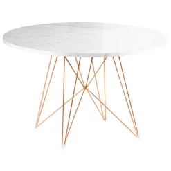 Magis XZ3 table, 120 cm, copper - white marble