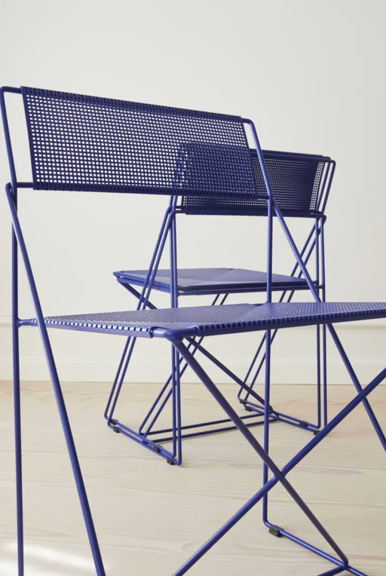 Magnus Olesen X-Line chair, blue