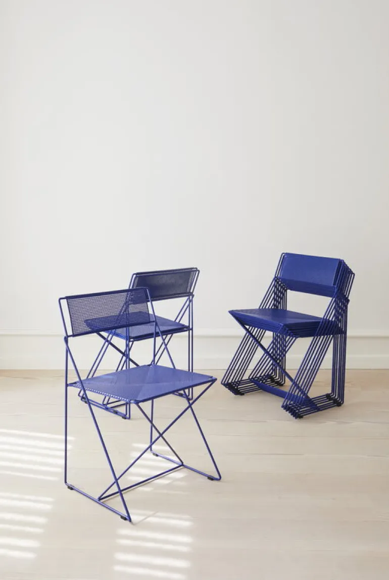 Magnus Olesen X-Line chair, blue