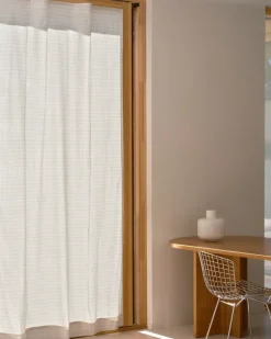 Marimekko Alku curtain, 135 x 250 cm, beige - white