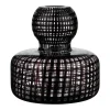 Marimekko Flower vase, clear - black