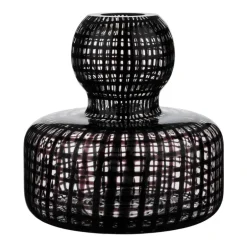 Marimekko Flower vase, clear - black
