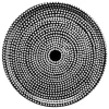 Marimekko Fokus tray, 46 cm, black white