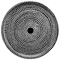 Marimekko Fokus tray, 46 cm, black white