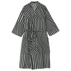 Marimekko Kalasääski bathrobe, off-white - charcoal