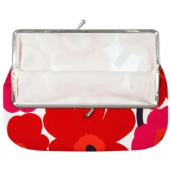 Marimekko Mini Unikko Puolikas Kukkaro purse, white - red
