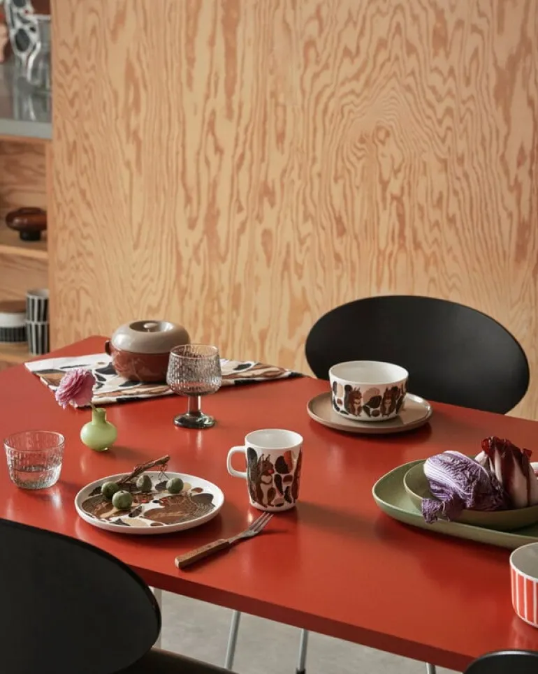 Marimekko Oiva - Piccolo bowl, 5 dl, white - orange