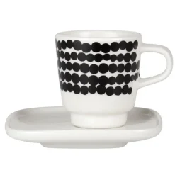 Marimekko Oiva - Siirtolapuutarha espresso cup and plate