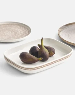 Marimekko Oiva - Siirtolapuutarha plate, 20 cm, white - clay
