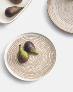 Marimekko Oiva - Siirtolapuutarha plate, 20 cm, white - clay
