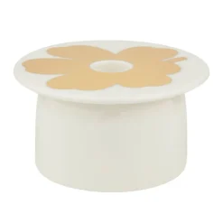 Marimekko Oiva - Unikko candleholder, white - gold