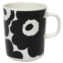 Marimekko Oiva - Unikko mug 2,5 dl, white - black