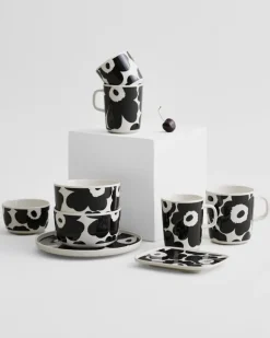 Marimekko Oiva - Unikko mug 2,5 dl, white - black