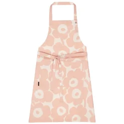 Marimekko Pieni Unikko apron, peach - cotton
