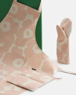 Marimekko Pieni Unikko apron, peach - cotton