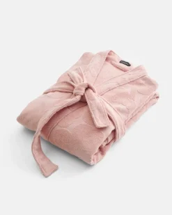 Marimekko Pieni Unikko bathrobe, powder - pink