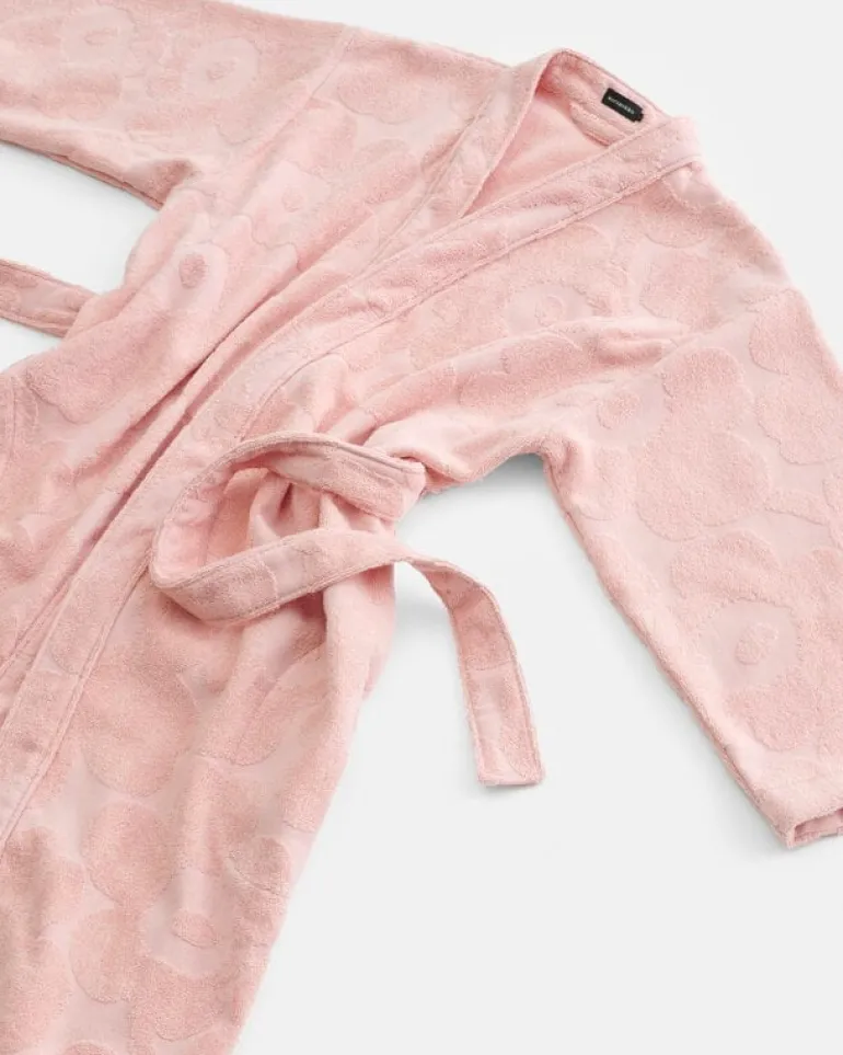 Marimekko Pieni Unikko bathrobe, powder - pink